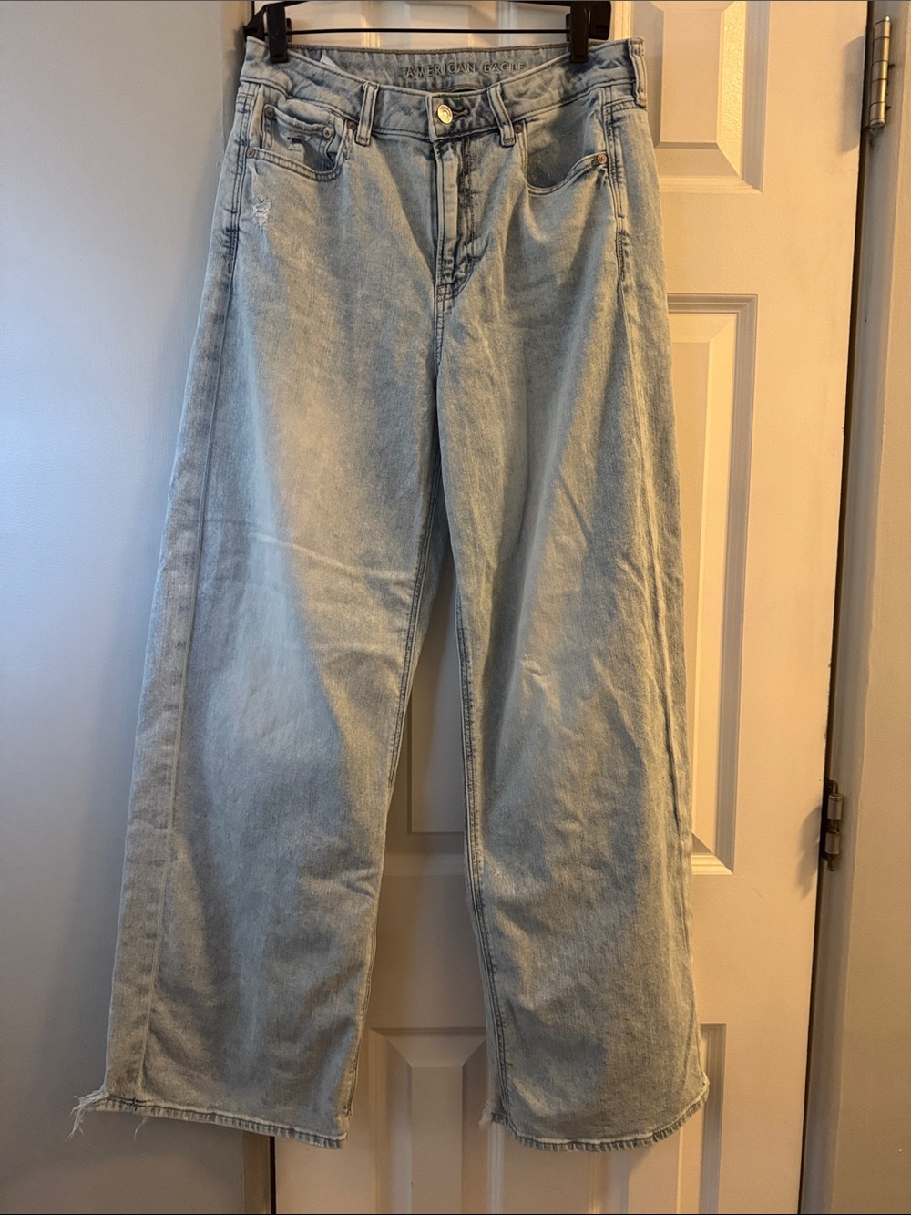 American Eagle Outfitters Super High Rise Baggy Wide Leg 8 Long